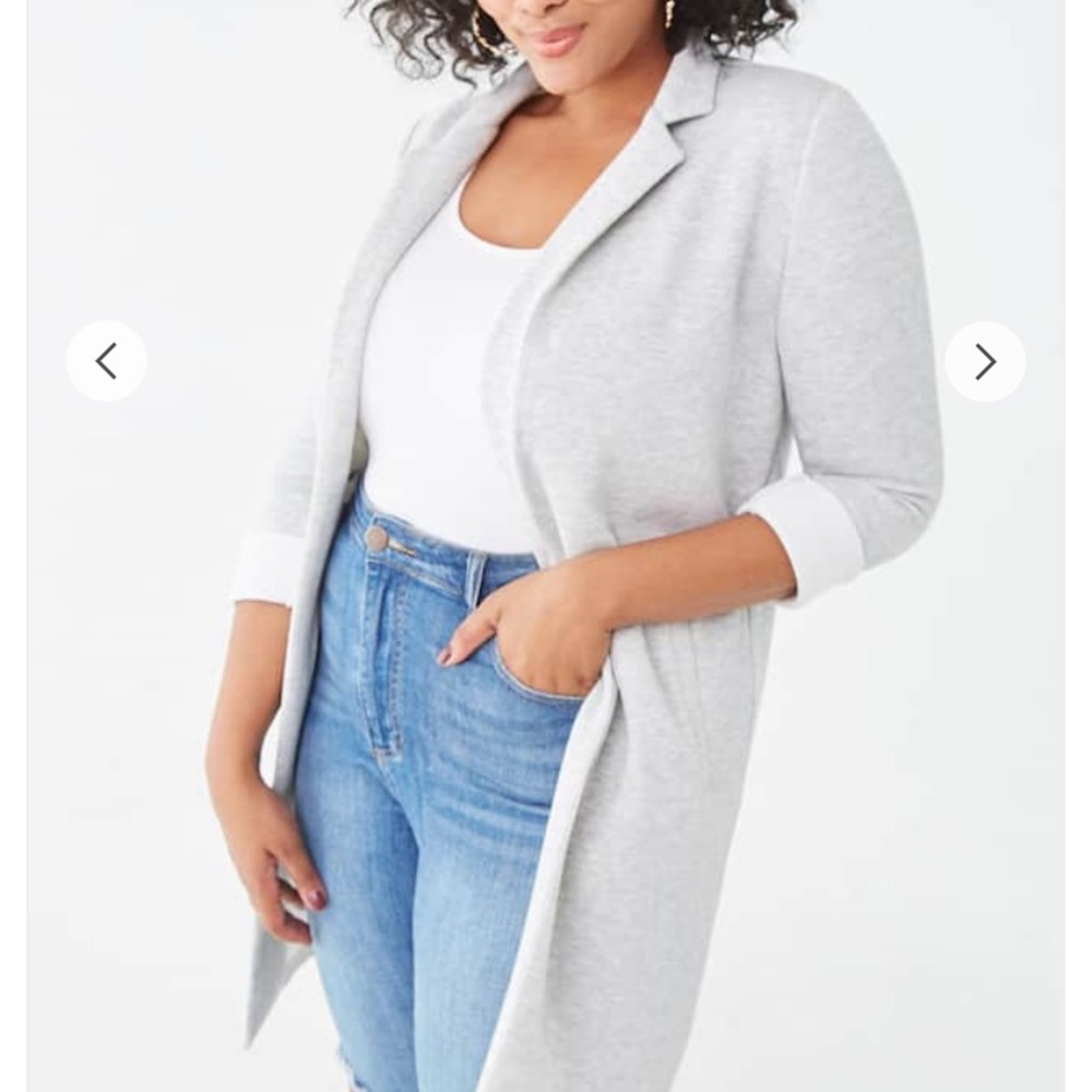 Gray duster jacket
